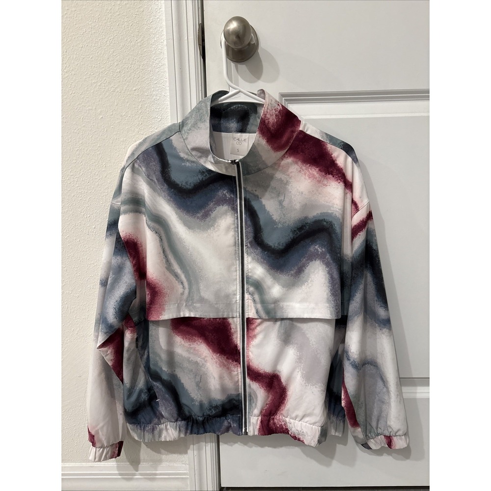 CALIA Carrie Underwood Jacket Womens Small Full Zip Lined‎ Airbrush Multicolor